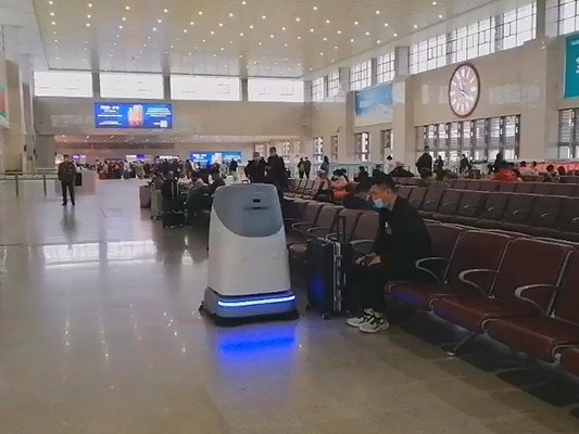 当高铁站遇上坦力无人驾驶洗地车，奇迹发生了！