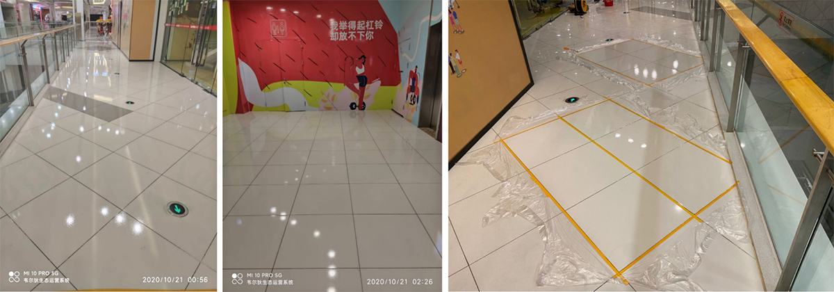 瓷砖抗污防护焕新施工成果